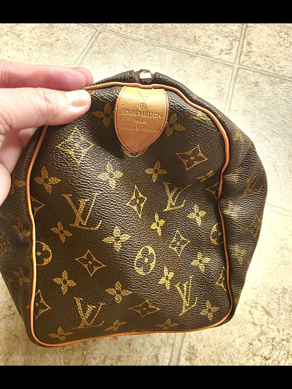 Brown Canvas Satchel